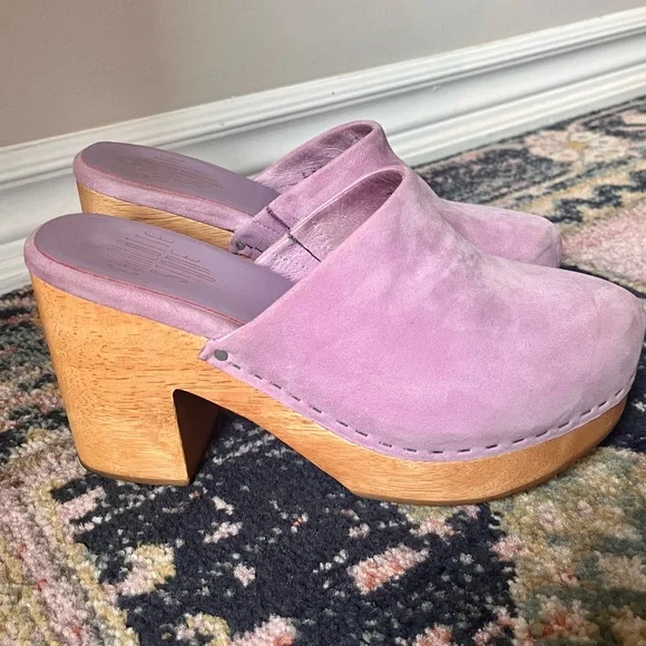 Charlotte Stone Marlo Clogs in Lilac - Picture 2 of 5
